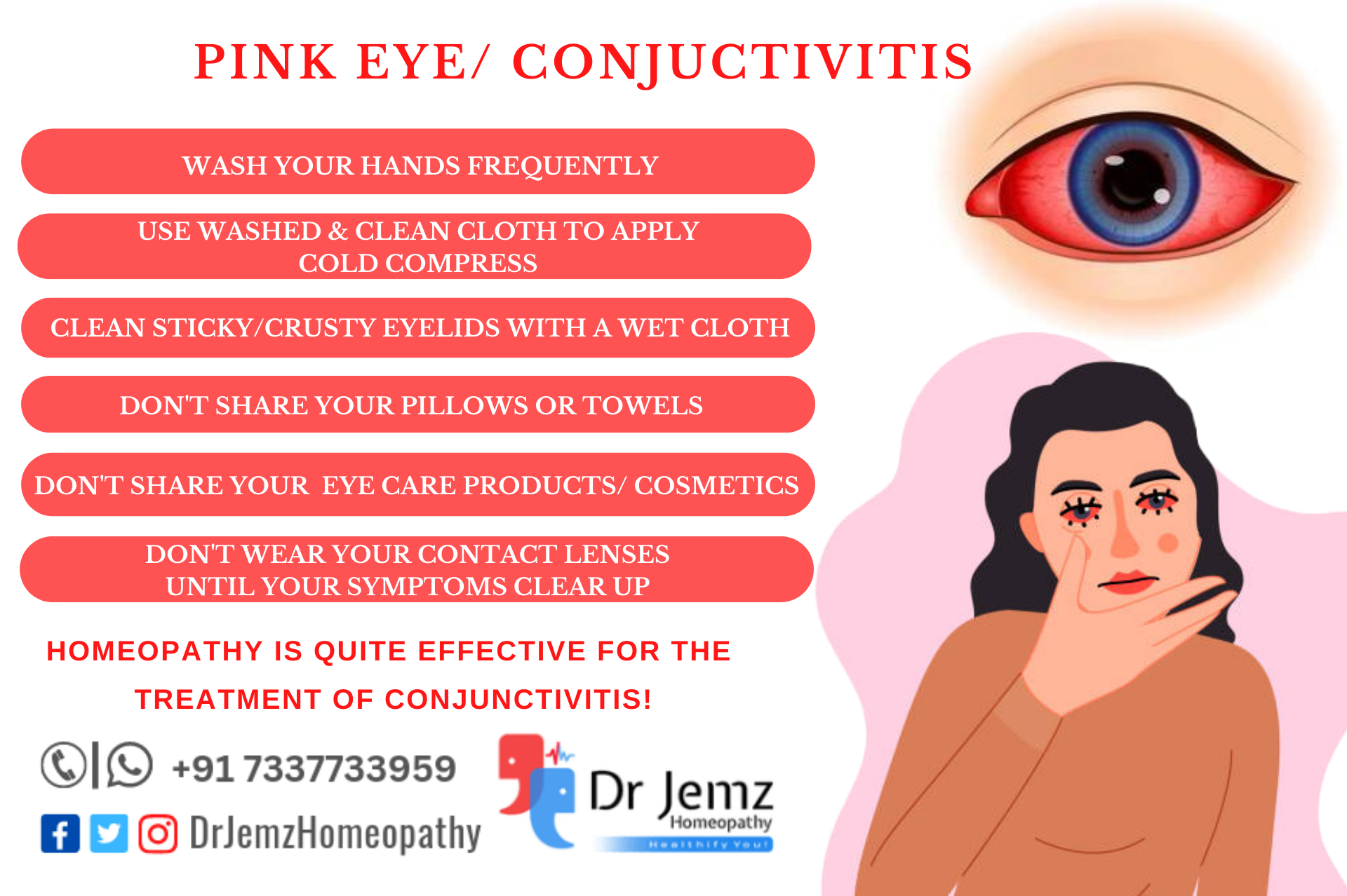 Homeopathy for pink eye (Conjunctivitis)